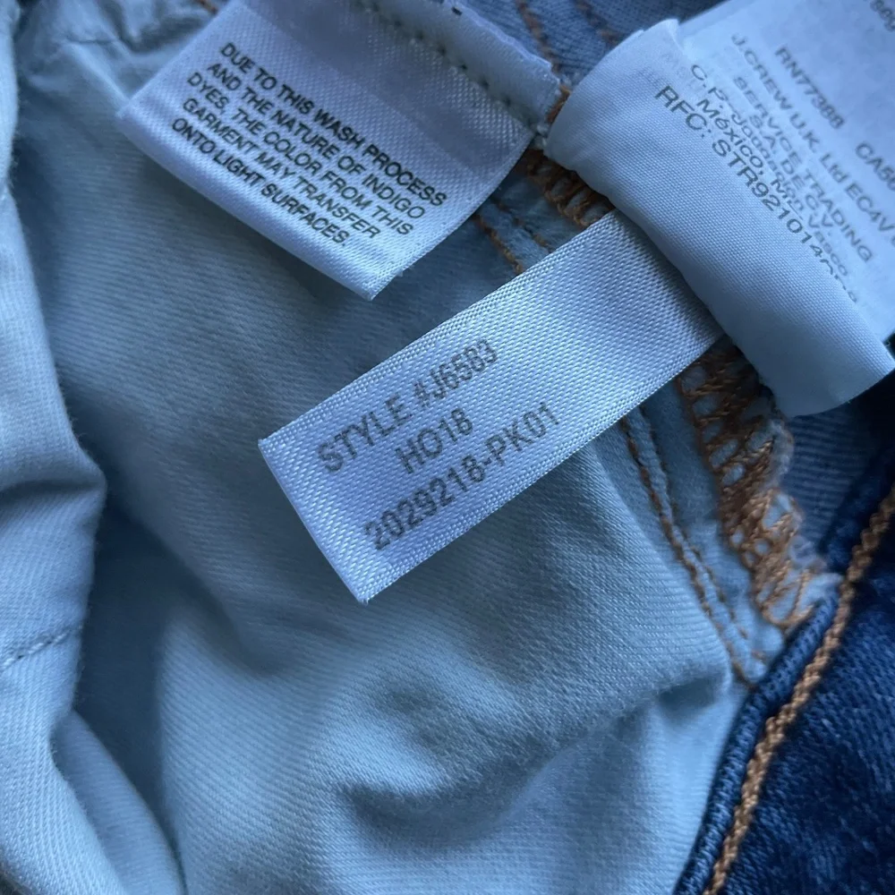 J. Crew Mercantile High-Rise Skinny Button Fly Stretch Jeans Size 27